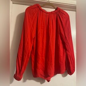 Tibi Red Blouse